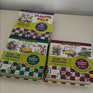 Phonics Books Set - Green, Yellow, Purple